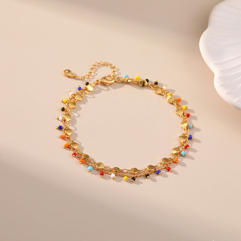 Candy Bead Charm Anklet | Eterlia
