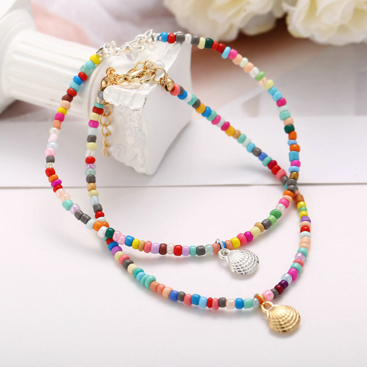 Vintage Boho Scallop Anklet | Eterlia