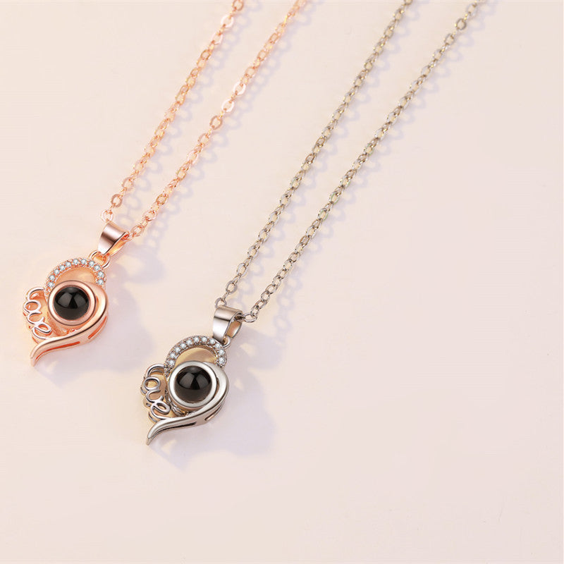 Customized Love Heart Photo Necklace | Eterlia