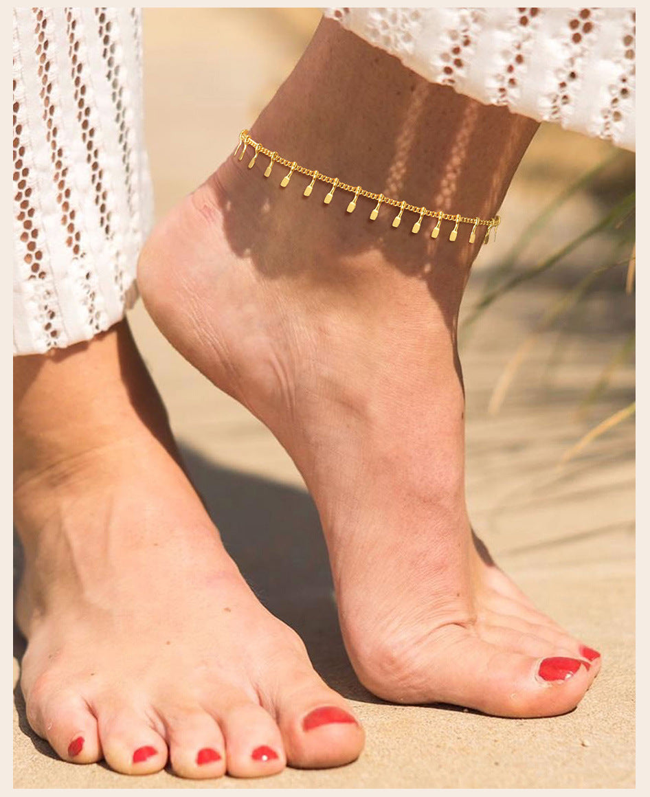 Tassel Ring Bohemian Beach Anklet | Eterlia