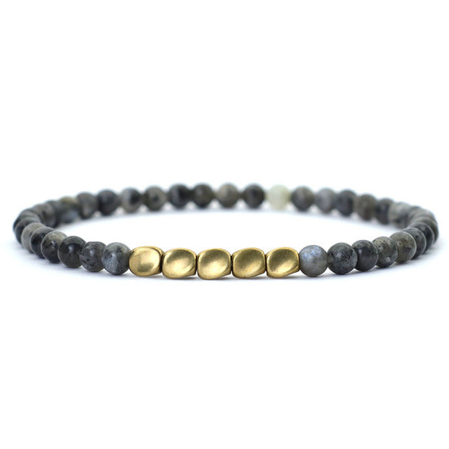Natural Stone Tiger Eye Bead Bracelet | Eterlia