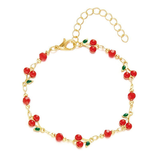 Blooming Cherry Charm Bracelet | Eterlia
