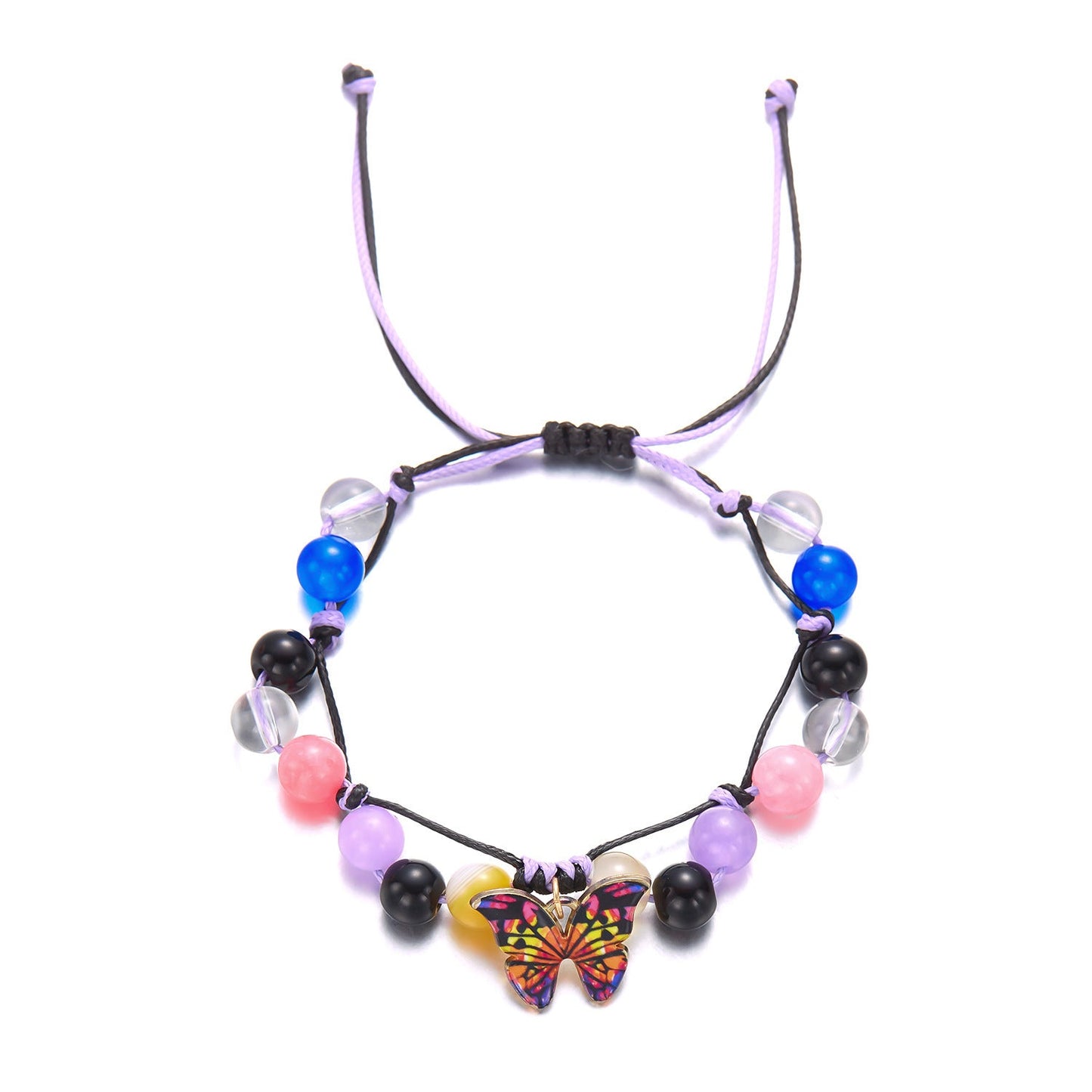 Butterfly Gem Charm Bracelet | Eterlia