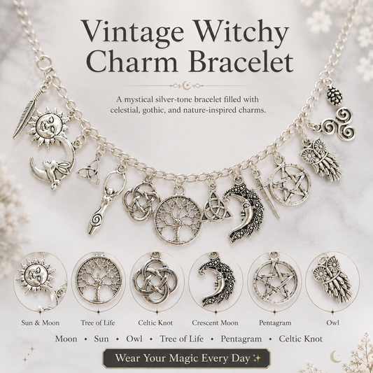 Vintage Witchy Charm Bracelet | Eterlia
