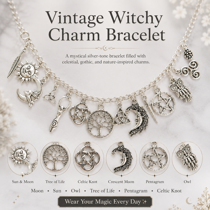 Vintage Witchy Charm Bracelet | Eterlia