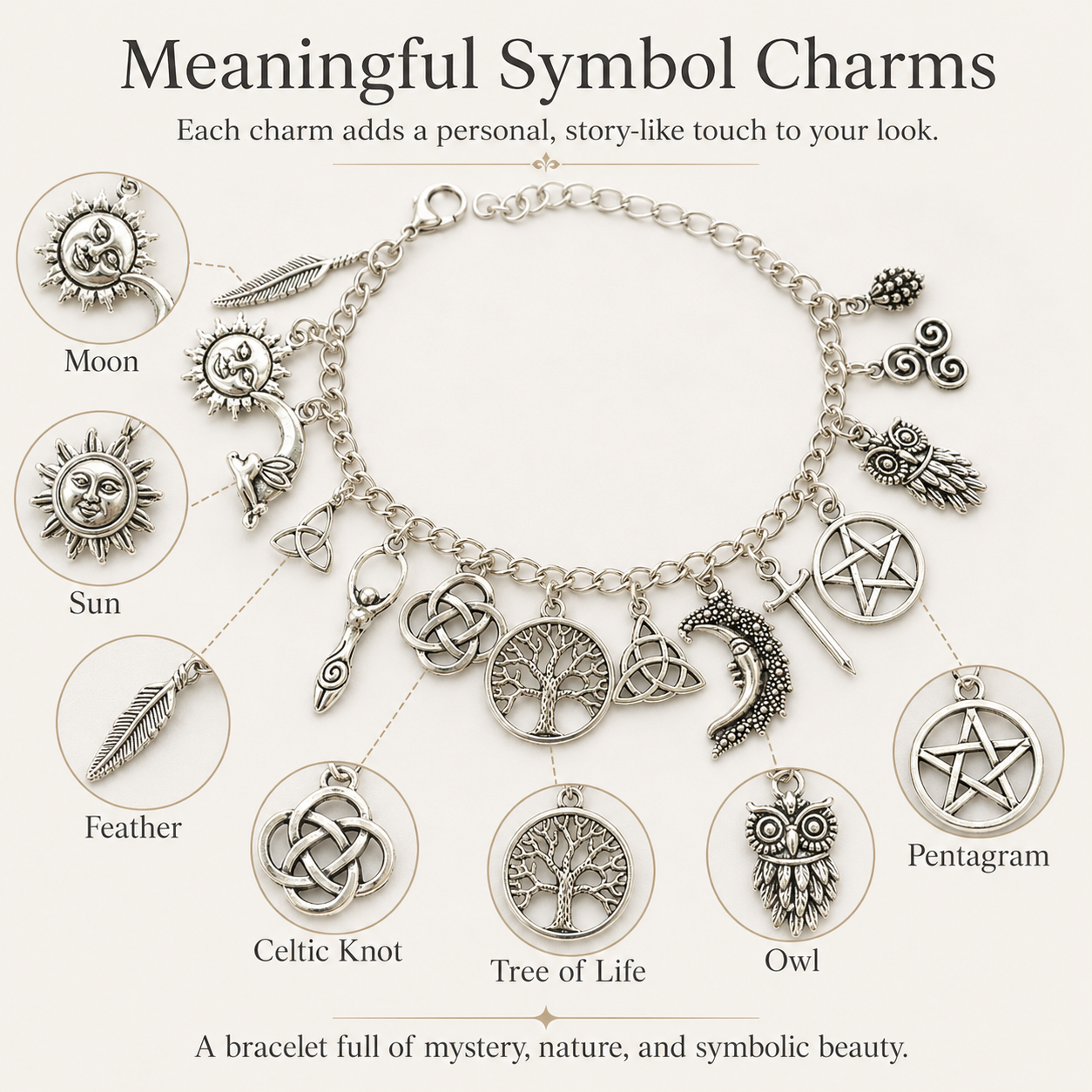 Limited Time 50% OffVintage Witchy Charm Bracelet | Eterlia