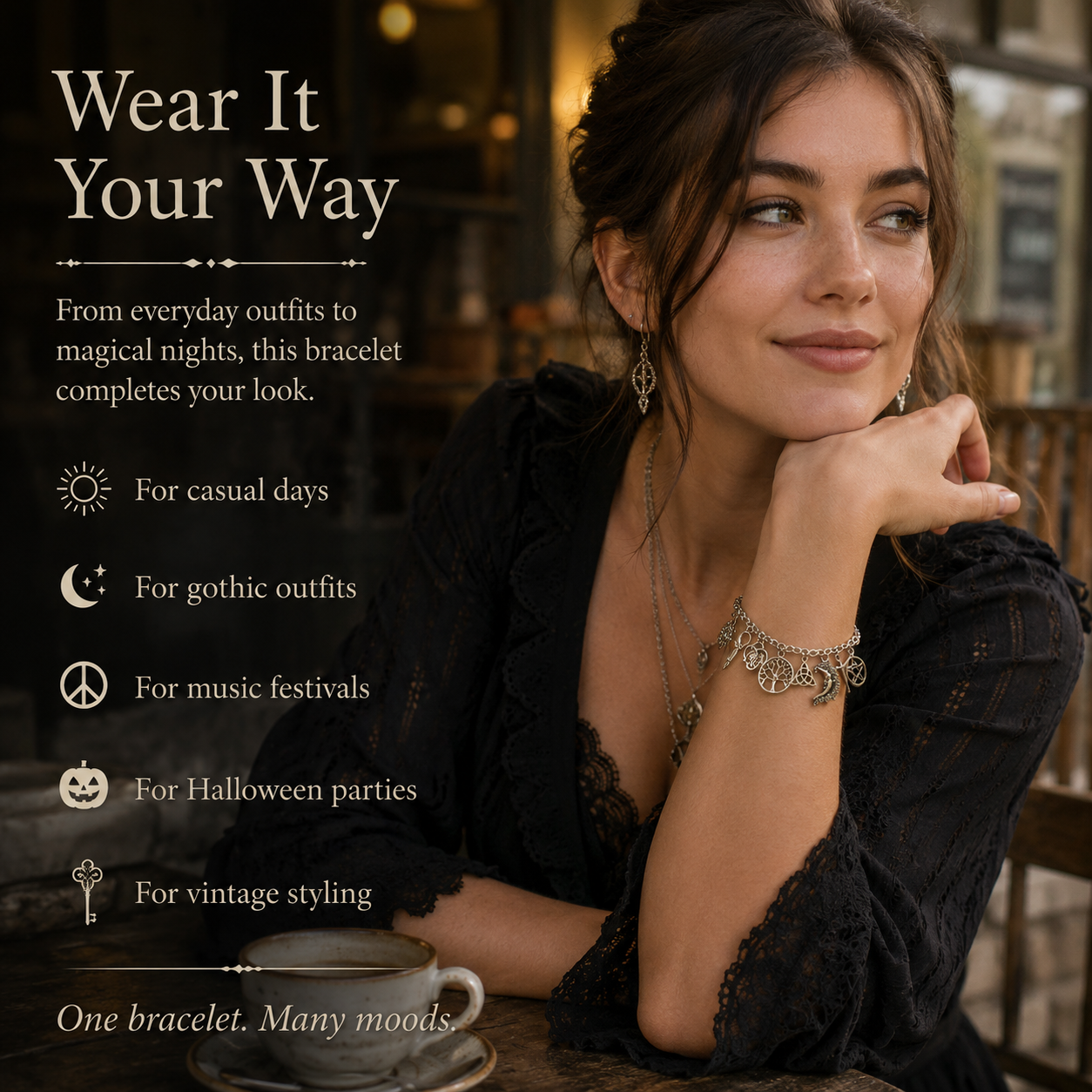 Limited Time 50% OffVintage Witchy Charm Bracelet | Eterlia