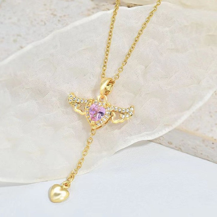 Charming Cupid Angel Wings Necklace | Eterlia