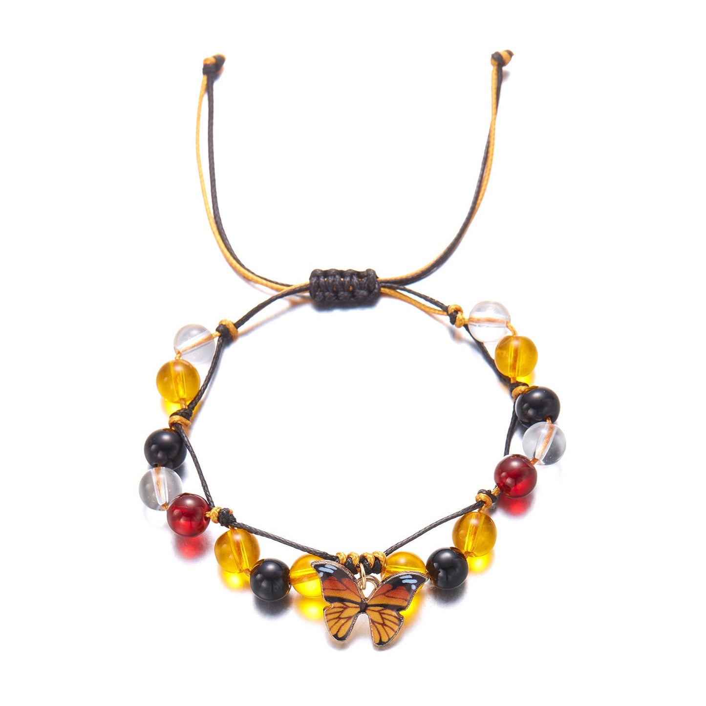 Butterfly Gem Charm Bracelet | Eterlia