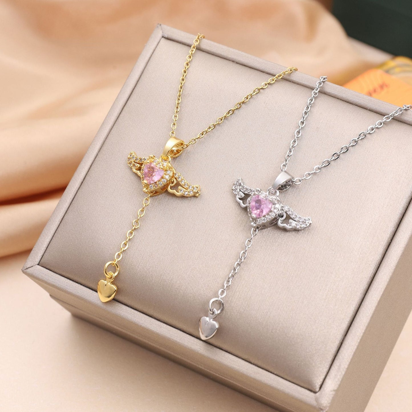 Charming Cupid Angel Wings Necklace | Eterlia