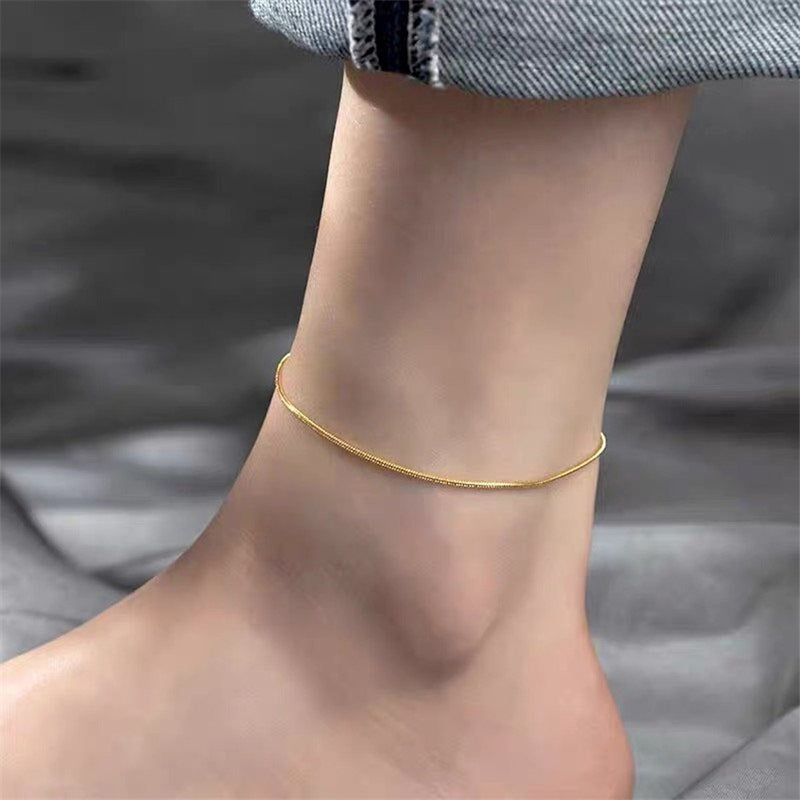 Timeless Snake Chain Anklet | Eterlia