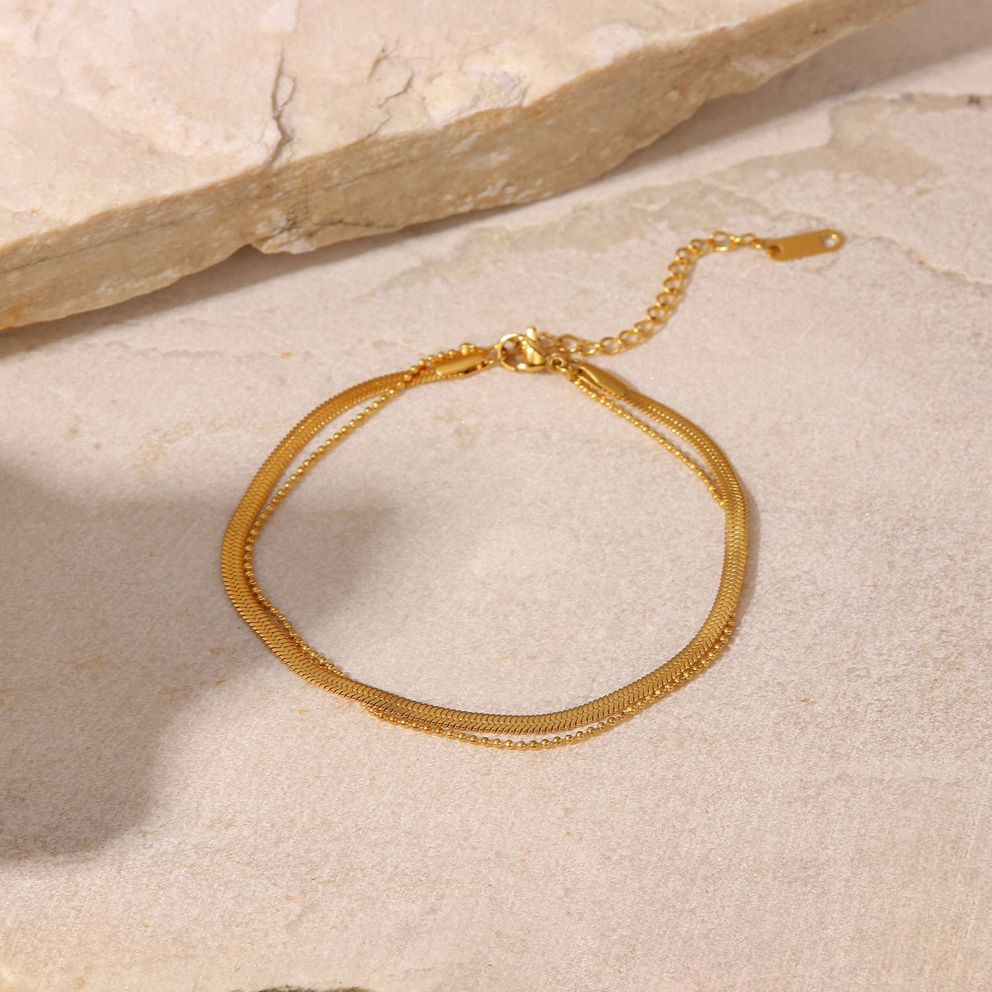 Frida Gold Geometric Anklet | Eterlia