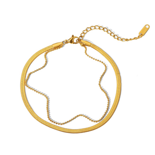 Frida Gold Geometric Anklet | Eterlia
