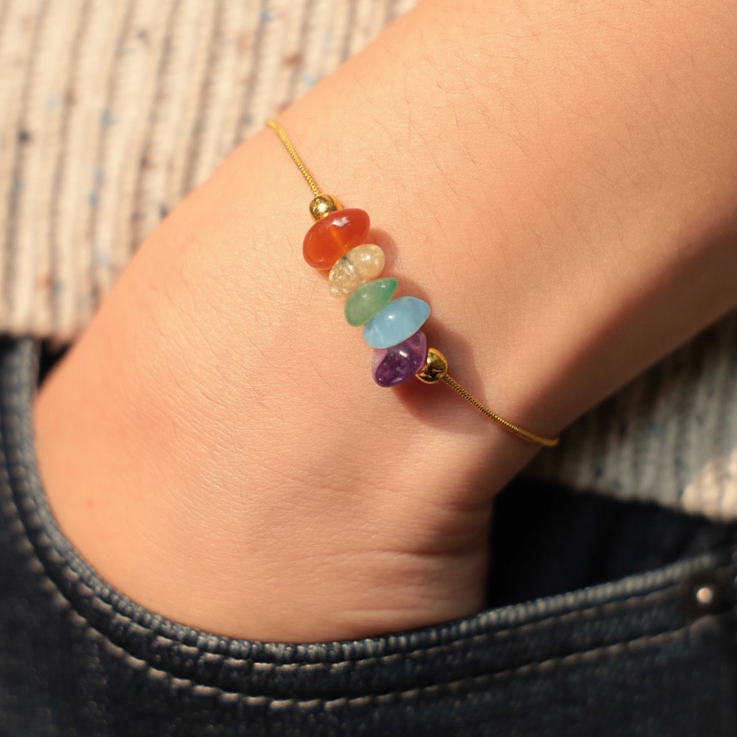 Girl Gang Spell Raw Crystal Bracelet | Eterlia
