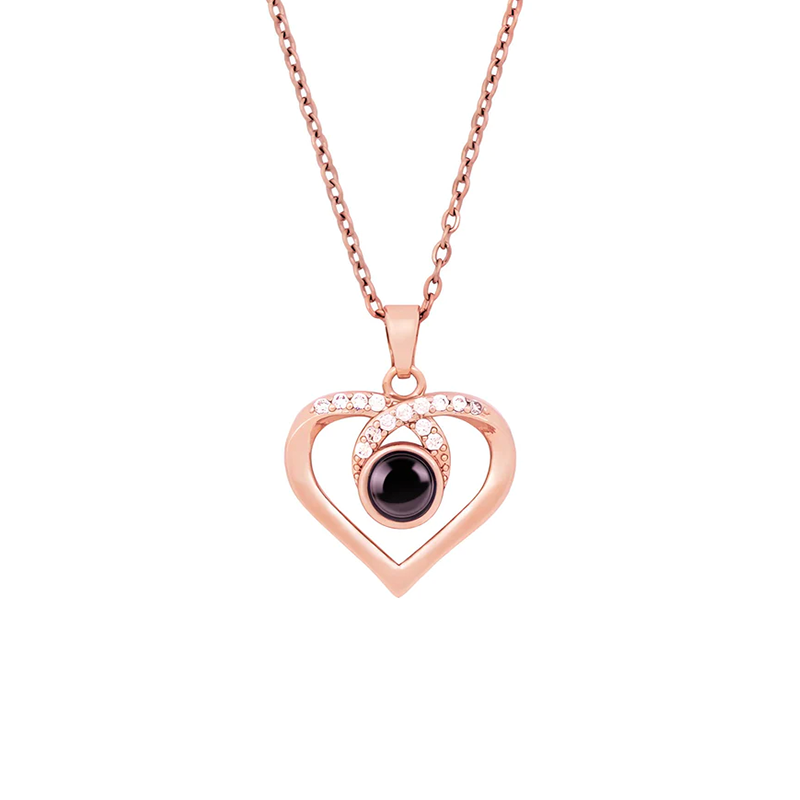 Personalized Linked Heart Photo Necklace | Eterlia
