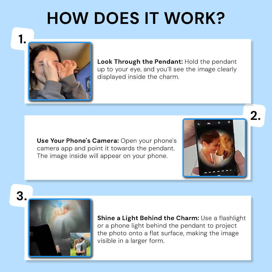 Personalized Natural Stone Photo Bracelet | Eterlia