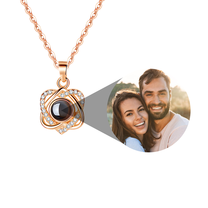 Customized Dual Heart Photo Necklace | Eterlia