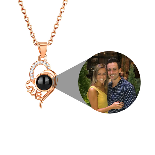 Customized Love Heart Photo Necklace | Eterlia