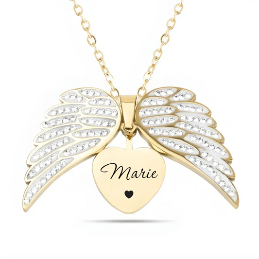 Personalized "My Angel" Heart name Necklace | Eterlia