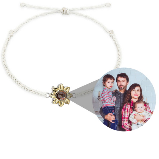 Customized Sunflower Photo Bracelet | Eterlia