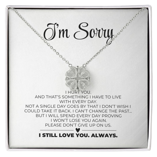 Apology Gift For Her - I Still Love You, Always - Magnetic Hearts Necklace | Eterlia