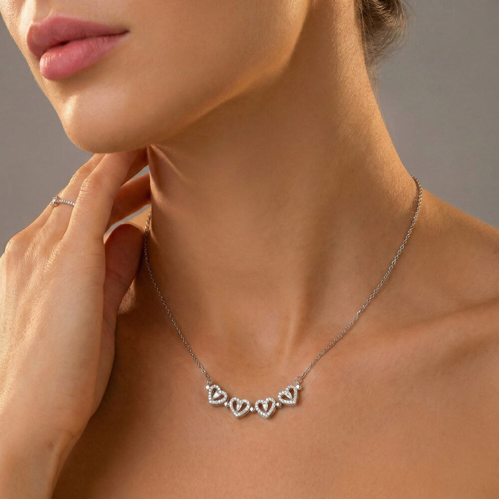 Apology Gift For Her - I Still Love You, Always - Magnetic Hearts Necklace | Eterlia
