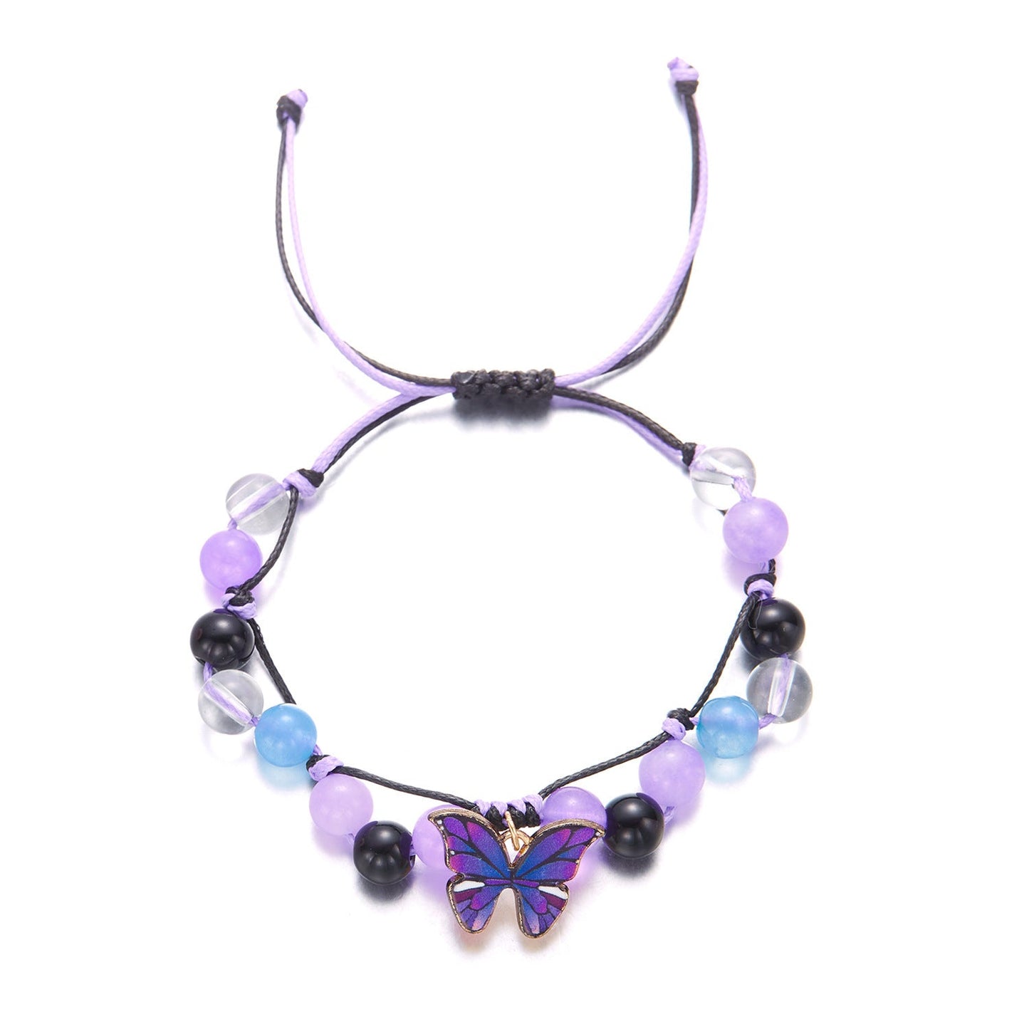 Butterfly Gem Charm Bracelet | Eterlia