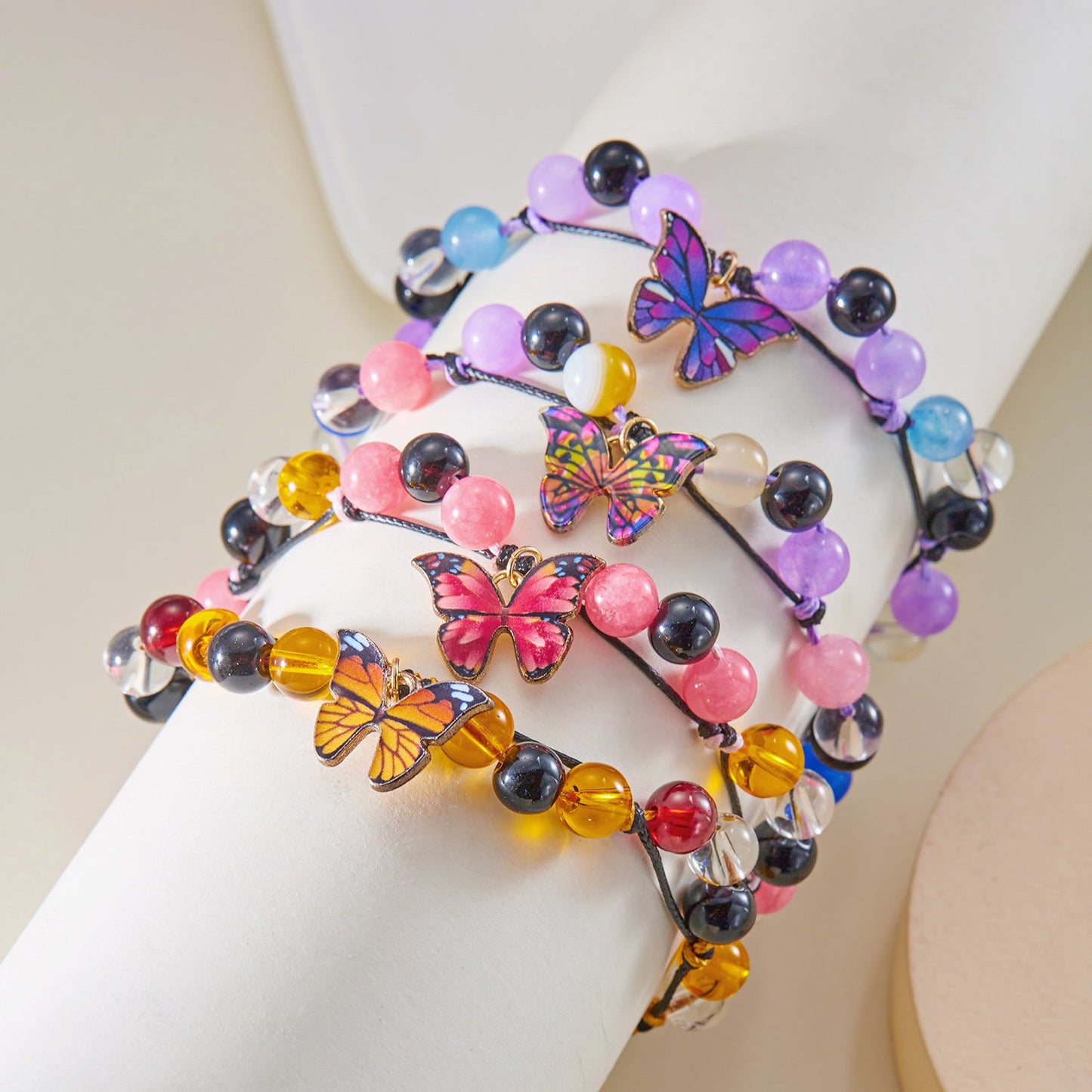 Butterfly Gem Charm Bracelet | Eterlia