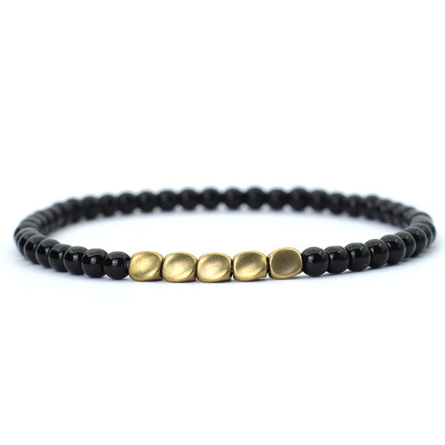 Natural Stone Tiger Eye Bead Bracelet | Eterlia