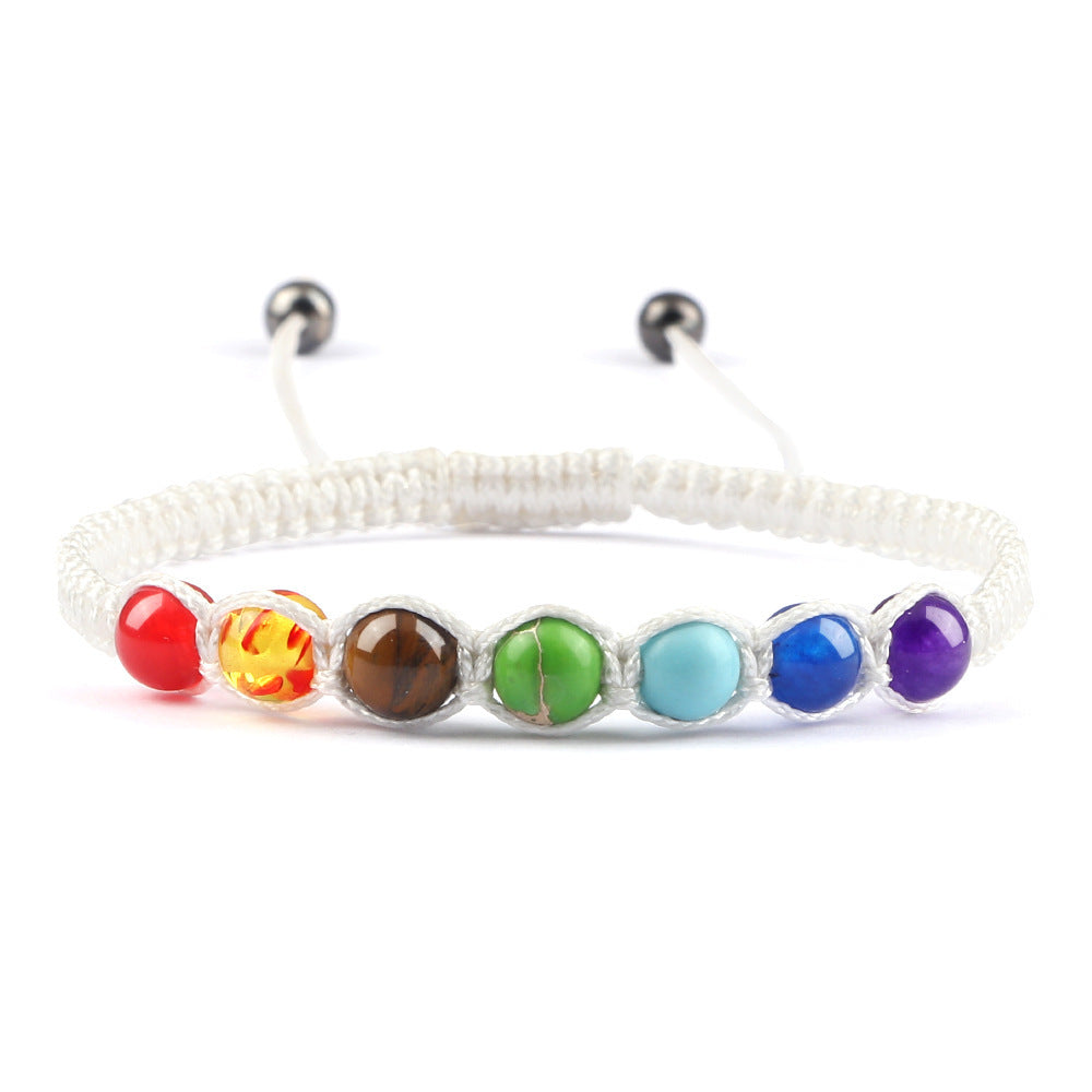 Radiant Seven-Stone Beaded Bracelet | Eterlia