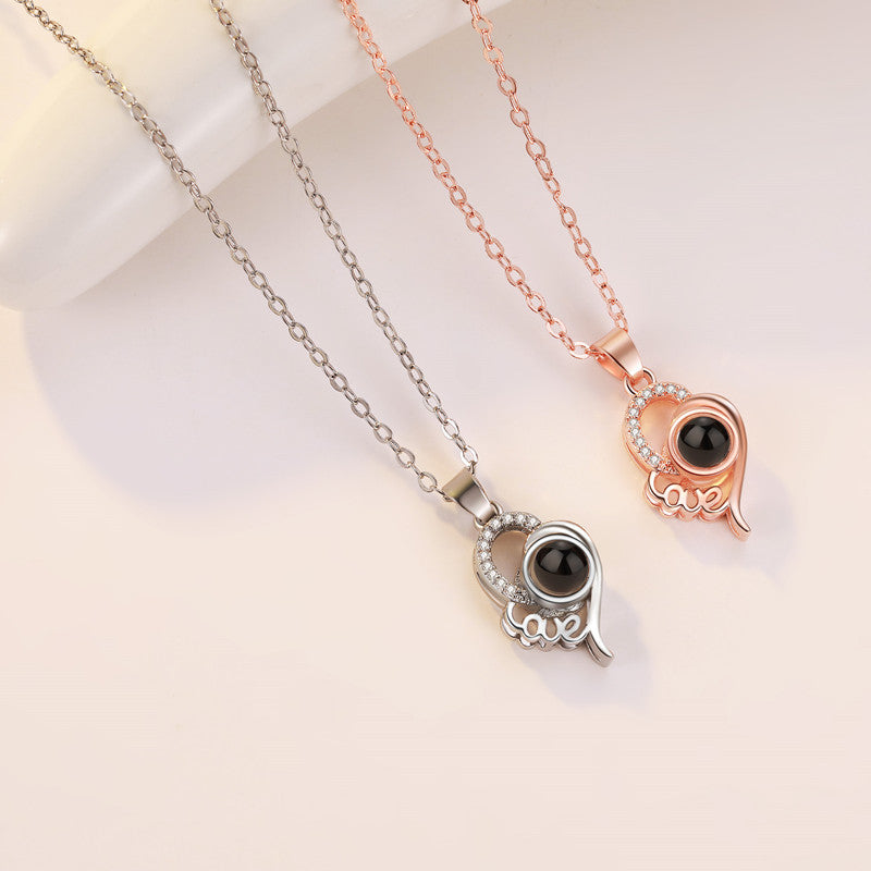 Customized Love Heart Photo Necklace | Eterlia