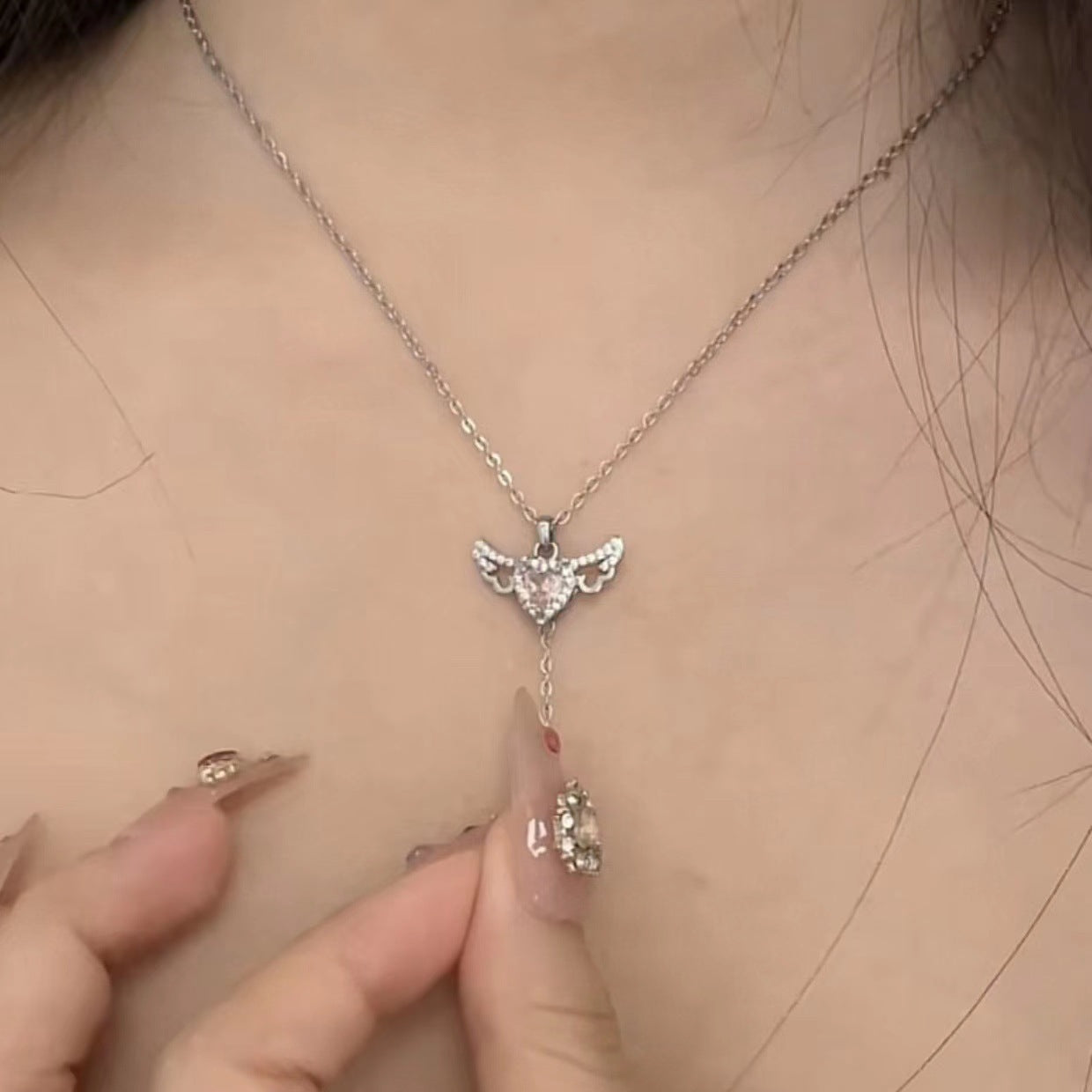 Charming Cupid Angel Wings Necklace | Eterlia