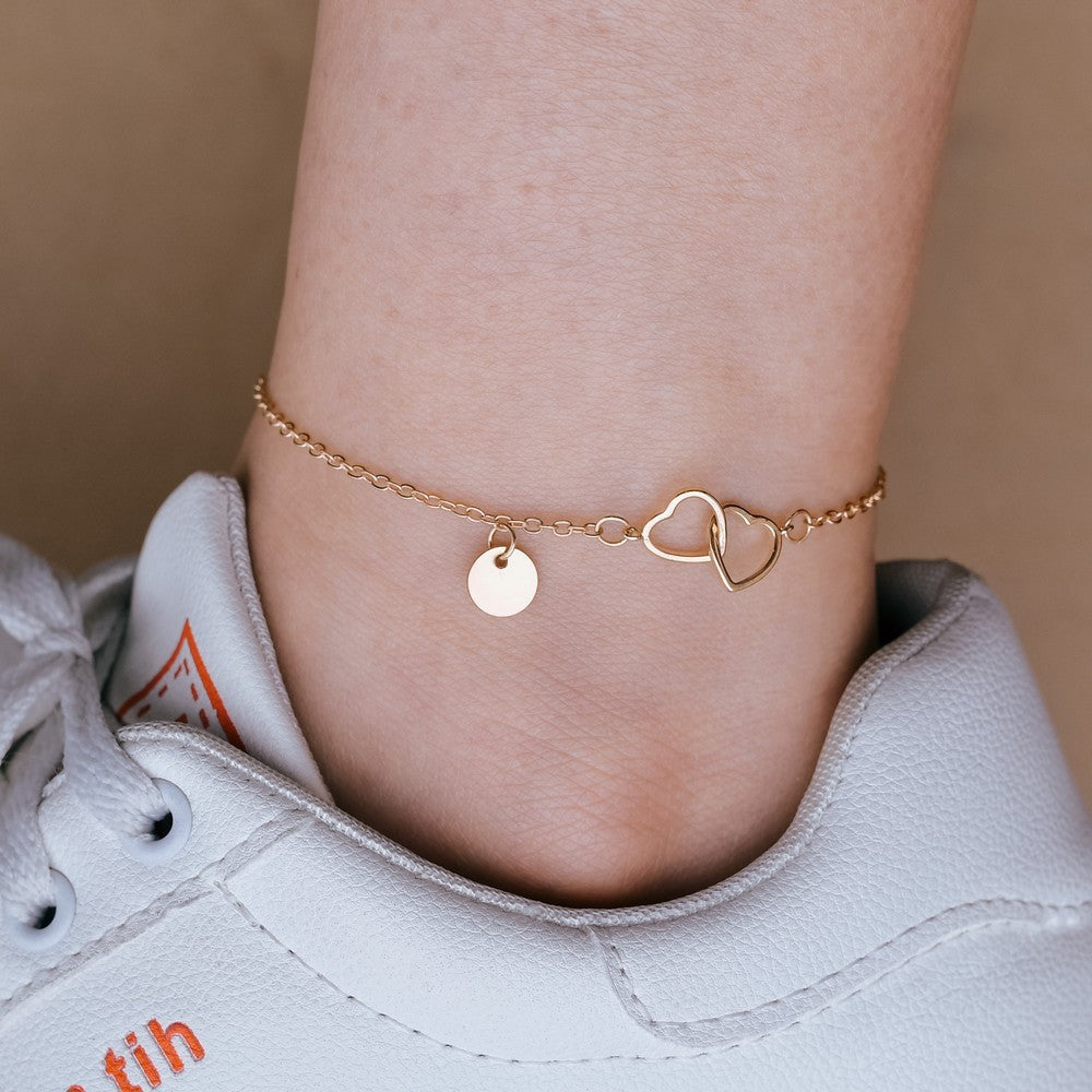 Twin Love Connection Anklet | Eterlia