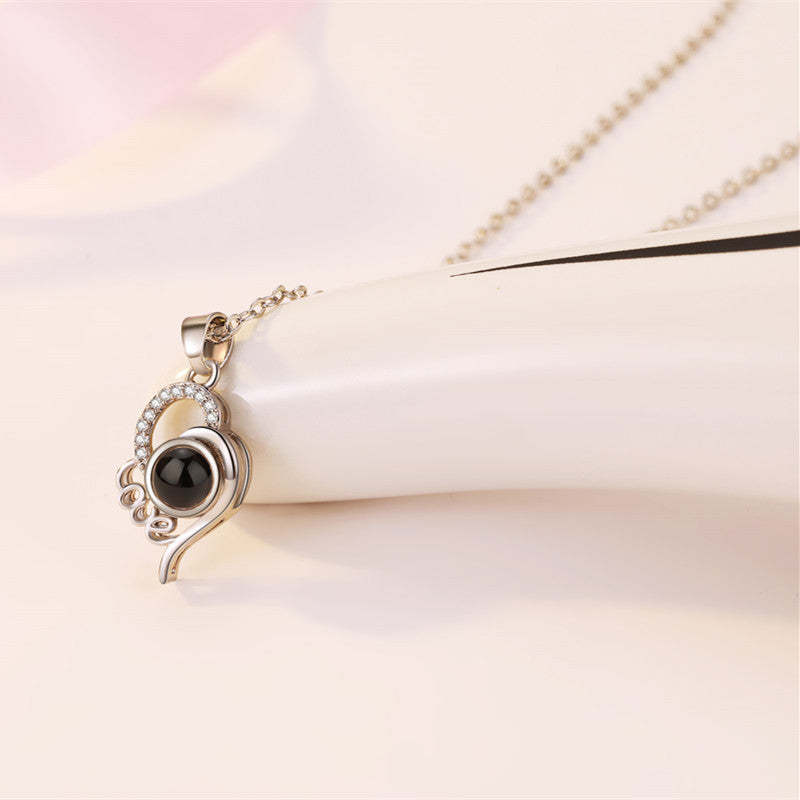 Customized Love Heart Photo Necklace | Eterlia