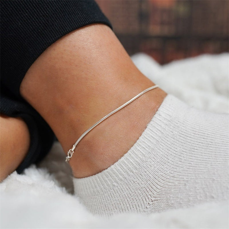 Timeless Snake Chain Anklet | Eterlia